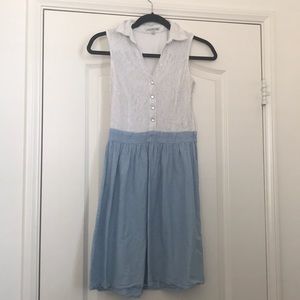 Lace and jean dress